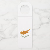 Étiquettes Pour Bouteilles Drapeau de Chypre (Devant)