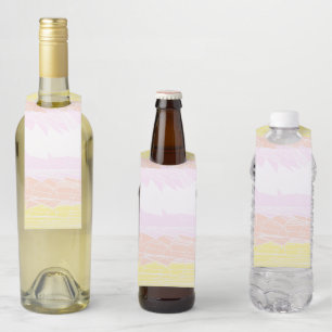 Étiquettes Pour Bouteilles Drapeau de fierté pangender abstrait géométrique G