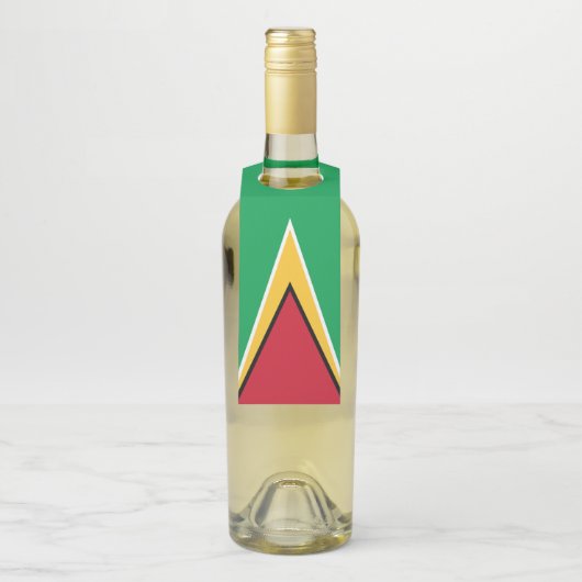 Étiquettes Pour Bouteilles Drapeau de la Guyane (Sur bouteille)