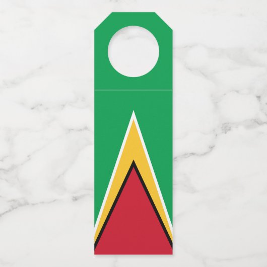 Étiquettes Pour Bouteilles Drapeau de la Guyane (Dos)
