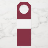 Étiquettes Pour Bouteilles Drapeau de la Lettonie (Devant)