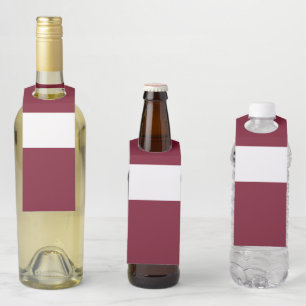 Étiquettes Pour Bouteilles Drapeau de la Lettonie