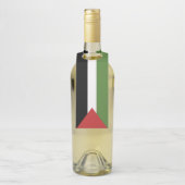 Étiquettes Pour Bouteilles drapeau de la Palestine (Sur bouteille)