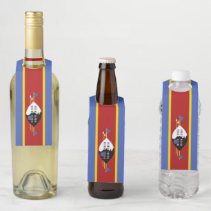 Étiquettes Pour Bouteilles Drapeau de l'Eswatini