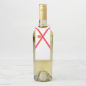 Étiquettes Pour Bouteilles Drapeau de l'île de Jersey (Sur bouteille)