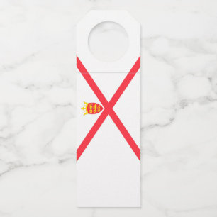 Étiquettes Pour Bouteilles Drapeau de l'île de Jersey