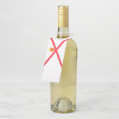 Étiquettes Pour Bouteilles Drapeau de l'île de Jersey (Incliné)