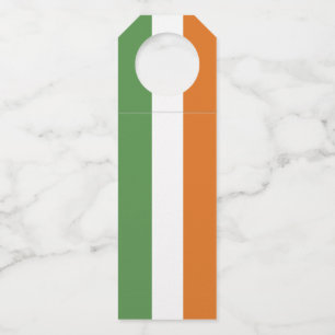 Étiquettes Pour Bouteilles Drapeau de l'Irlande