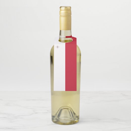 Étiquettes Pour Bouteilles Drapeau de Malte (Sur bouteille)