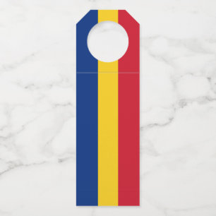 Étiquettes Pour Bouteilles Drapeau de Roumanie
