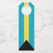 Étiquettes Pour Bouteilles Drapeau des Bahamas (Dos)