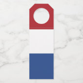 Étiquettes Pour Bouteilles Drapeau des Pays-Bas (Dos)