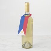 Étiquettes Pour Bouteilles Drapeau des Philippines (Incliné)