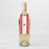 Étiquettes Pour Bouteilles Drapeau du Canada (Sur bouteille)