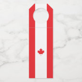 Étiquettes Pour Bouteilles Drapeau du Canada (Dos)