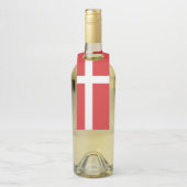 Étiquettes Pour Bouteilles Drapeau du Danemark (Sur bouteille)
