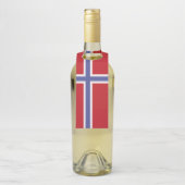 Étiquettes Pour Bouteilles Drapeau norvégien (Sur bouteille)