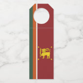 Étiquettes Pour Bouteilles Drapeau Sri Lanka (Dos)