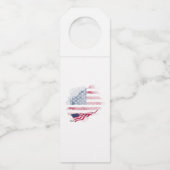Étiquettes Pour Bouteilles Drapeau USA (Dos)
