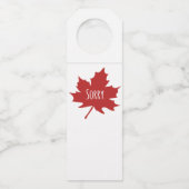 Étiquettes Pour Bouteilles Drôle Canadien (Devant)