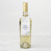 Étiquettes Pour Bouteilles Eau romantique fleurs blanches mariage personnalis (Sur bouteille)