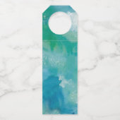 Étiquettes Pour Bouteilles Écriture manuscrite de l'aquarelle Aqua (Dos)