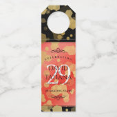 Étiquettes Pour Bouteilles Élégant 29e anniversaire du Mariage Garnet (Dos)