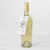 Étiquettes Pour Bouteilles Élégant Pastel 60e ANNIVERSAIRE  (Incliné)