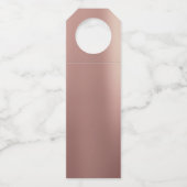 Étiquettes Pour Bouteilles Élégante Rose simple Parties scintillant or Merci (Dos)