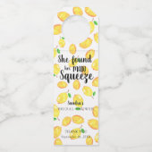 Étiquettes Pour Bouteilles Elle a trouvé sa douce Mariage de citron (Devant)