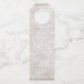 Étiquettes Pour Bouteilles Épouser l'étiquette nuptiale de cintre de (Dos)