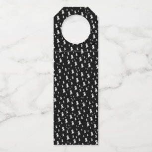 Étiquettes Pour Bouteilles Fantômes d'Halloween foncé