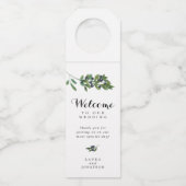 Étiquettes Pour Bouteilles Faveur olive botanique de mariage de vignoble (Devant)