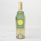 Étiquettes Pour Bouteilles Fête d'anniversaire sur le thème de tennis personn (Sur bouteille)