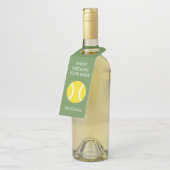 Étiquettes Pour Bouteilles Fête d'anniversaire sur le thème de tennis personn (Incliné)