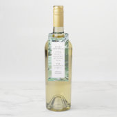 Étiquettes Pour Bouteilles Fête de Noël de la forêt d'eau (Sur bouteille)