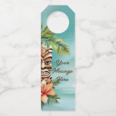 Étiquettes Pour Bouteilles Fête Tropicale Tiki (Dos)