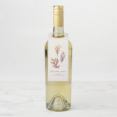 Étiquettes Pour Bouteilles Feuilles d'automne remerciement vin de remerciemen (Sur bouteille)