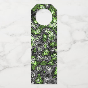 Étiquettes Pour Bouteilles Fier trippy grunge funky abstrait agender Pride