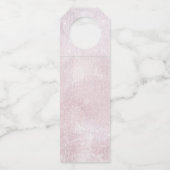 Étiquettes Pour Bouteilles Fine Lines Gold Abstrait Mariage Mauve ID867 (Dos)