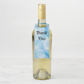 Étiquettes Pour Bouteilles Flèches de Noël bleues (Sur bouteille)