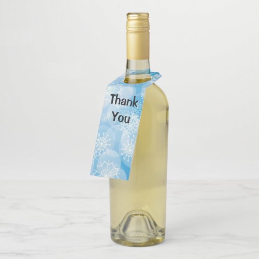 Étiquettes Pour Bouteilles Flèches de Noël bleues (Incliné)