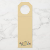 Étiquettes Pour Bouteilles Fleur de Vie - Spirales Ornements 1 (Dos)