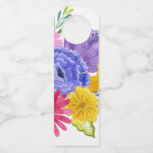 Étiquettes Pour Bouteilles Floral espagnol Mariage Fiesta (Dos)