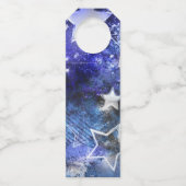 Étiquettes Pour Bouteilles Fond spatial avec étoiles (Dos)