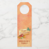 Étiquettes Pour Bouteilles Fruits d'automne (Dos)