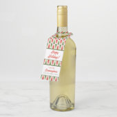 Étiquettes Pour Bouteilles Geometric Christmas Tree Grove (Incliné)