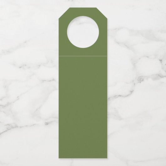 Étiquettes Pour Bouteilles Geometric Christmas Tree Grove (Dos)