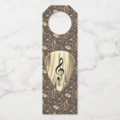 Étiquettes Pour Bouteilles Golden Plectron - Design élégant pour les mélomane (Devant)