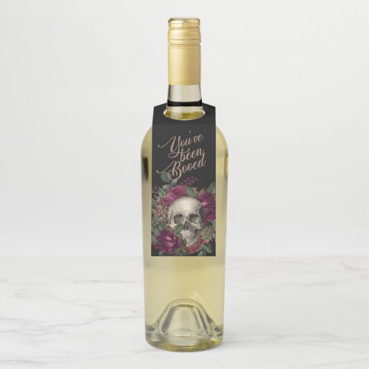 Étiquettes Pour Bouteilles Halloween, Crâne, Halloween gothique, Fournitures (Sur bouteille)